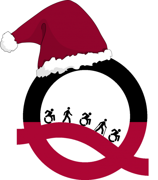 ARQUE-Q mit Weihnachtsmütze